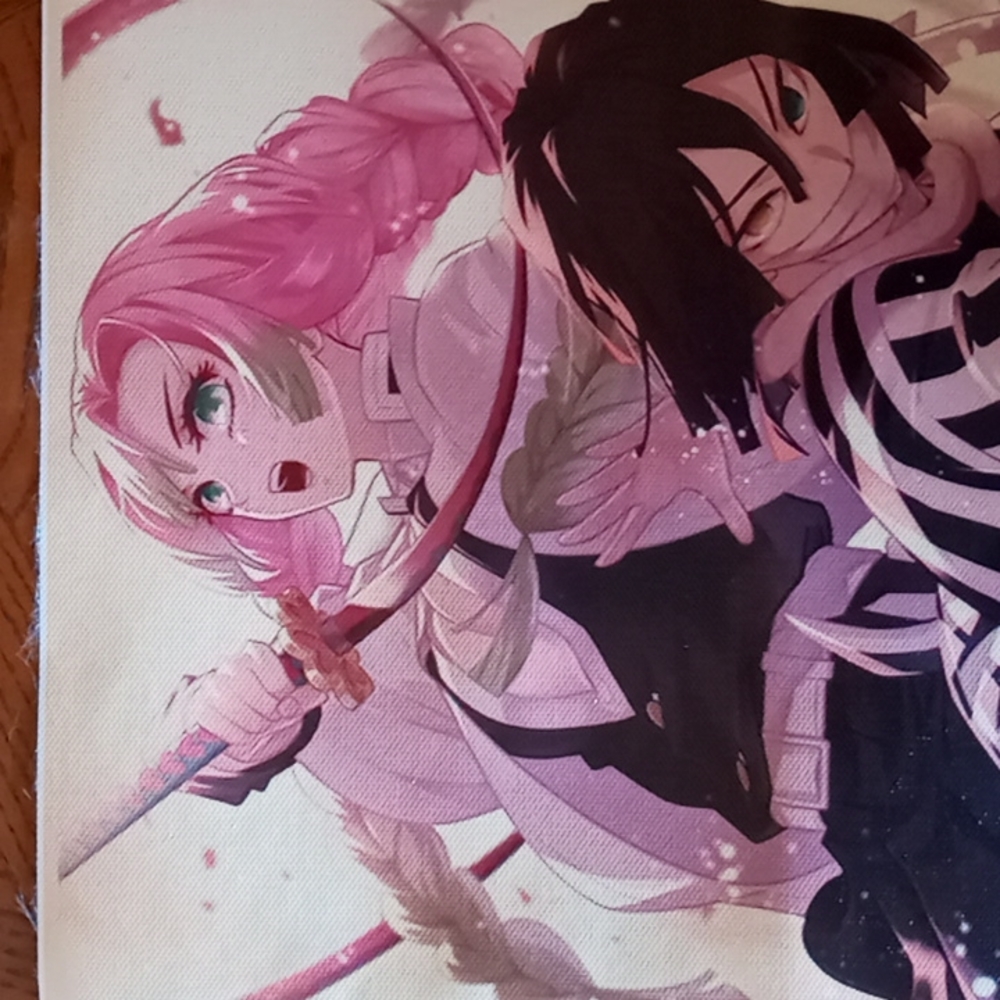 Demon Slayer Obanai Iguro and Mitsuri Kanroji Canvas Picture - Picture 2 of 4